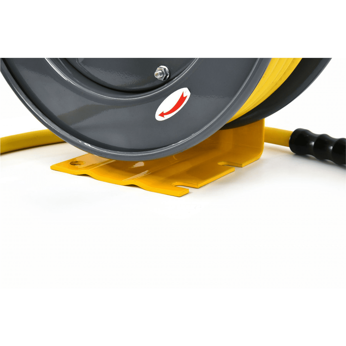 BluBird OilShield Rubber All - In - One 3/8" x 50' Air Hose Reel Heavy Duty Single Arm Assembly