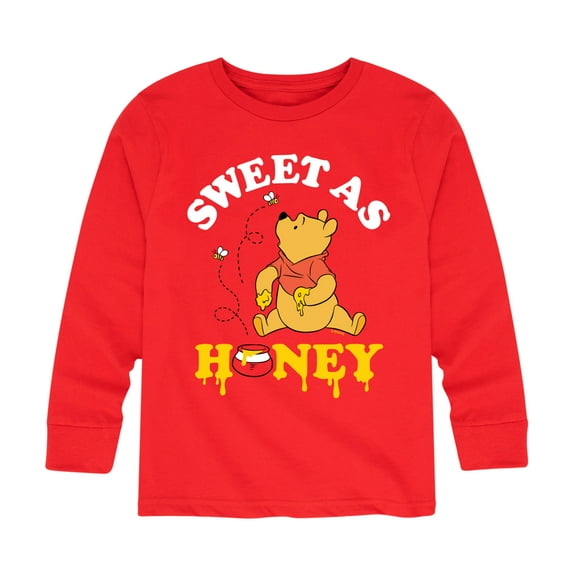Winnie the Pooh - Enjoying Honey - Sweet as Honey - Toddler And Youth Long Sleeve Graphic T-Shirt