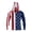 Hot Pink, variant on 250 Anniversary USA Shirt, Men's American Flag Print Quick Dry Long Sleeve Hoodie, Summer Fishing Sun Protection UPF Active Top