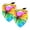 Multi-colored 1, variant on PhooArto Colorful Rainbow Butterfly Dog Bandanas, 2 Pack Soft Washable Pet Scarf Triangle for Large Dogs Puppies and Cats