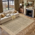 thumbnail image 3 of BERTHMEER 9'x12' Area Rugs for Living Room Bedroom Dining Room Office Farmhouse Large Oriental Rugs Non Slip Traditional Distressed Rugs Carpets,Golden Brown, 3 of 7