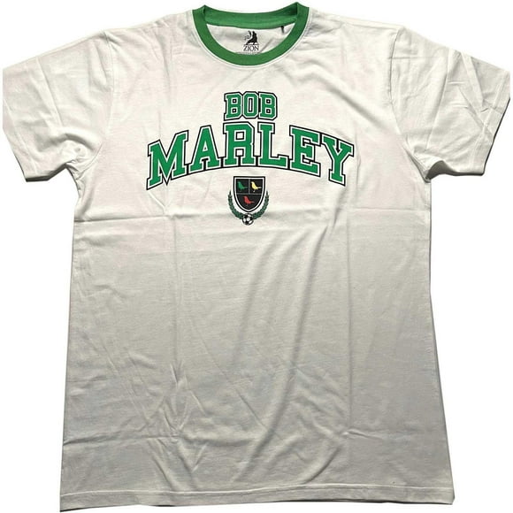 Bob Marley T-Shirt pour Adulte à Logo Collégial