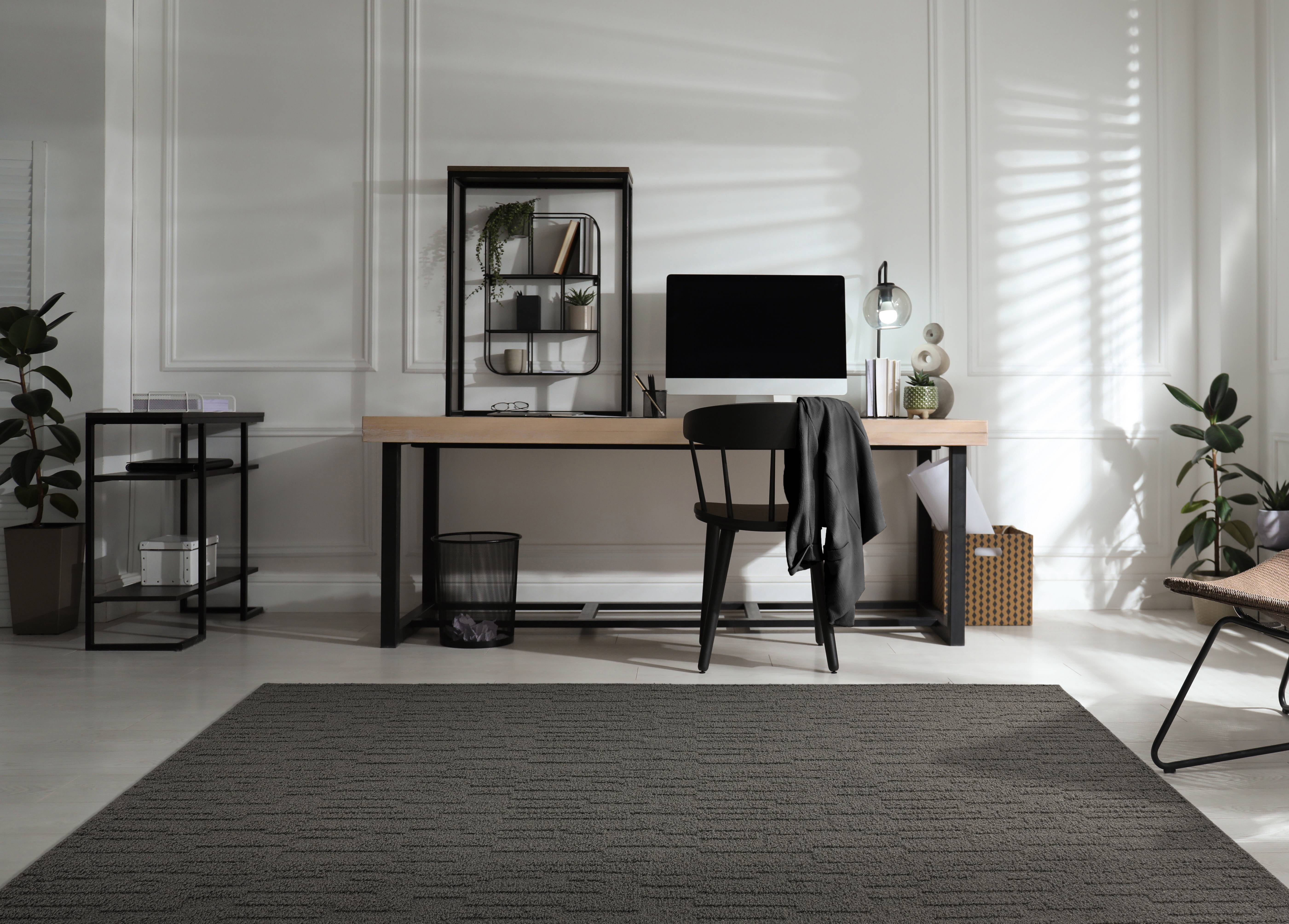 Garland Rug Brentwood Pixel Cinder Gray Indoor Area Rug, 8' x 10'