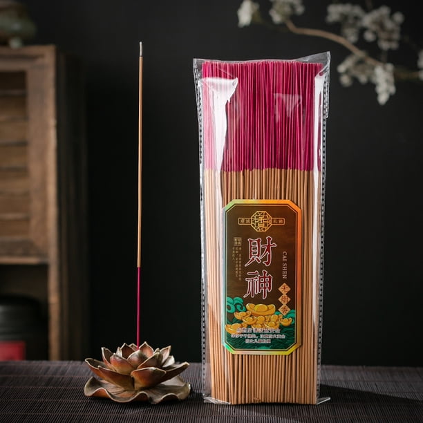 Xiao Hua Incienso chino (250 unidades), incienso tradicional Guanyin, incienso de bambú para adorar a Buda, adorar a los antepasados y en templos, el dios de la riqueza.