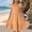 Orange, variant on Fesfesfes Girls'Summer Solid Color Short Sleeve Crew Neck Elastic Waistband Dress with Pockets Casual Comfortable Cotton Blend Dress for Kids(Light Blue,7 Years)