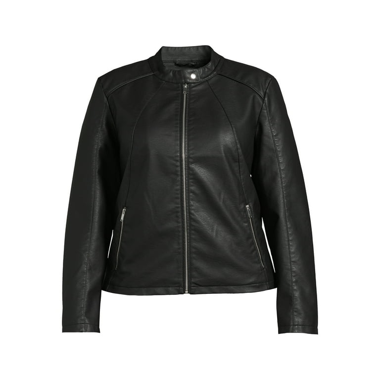 Walmart faux shop leather jacket