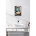 thumbnail image 4 of Bear Bathroom Wall Art Funny Bear Bathroom Decor for Wall Bathroom Rules Print Painting Rustic Farmhouse Bathroom Artwork Bear Gifts for Bear Lovers,Shabby Chic Decor,Aluminum 12"x8", 4 of 6
