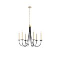 thumbnail image 1 of Cohen 36 Inch Pendant In Black And Brass, 1 of 3