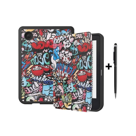 Case for 6 inch Kobo Clara 2E / Tolino Shine 4, 2022 Released, Ultra Slim Lightweight Folio Premium PU Leather Protective Cover with Auto Sleep/Wake Function, 2 in 1 Stylus Pen