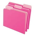 thumbnail image 2 of Office Depot Two-Tone Color File Folders, 1/3 Tab Cut, Letter Size, Pink, Box Of 100, OD152 1/3 PIN, 2 of 3