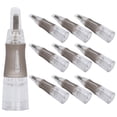 thumbnail image 3 of 10 agujas desechables para tatuaje de cejas, microblading, maquillaje semipermanente (U11(1)), 3 of 14