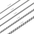 thumbnail image 3 of Stainless Steel Silver Round Box Chain by INFINIQUE CREATIONS - Bracelet and Silver Necklace for Women and Men, 1mm-5mm, 7'-38', Silver) - 1 Pack, 3 of 7