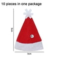 thumbnail image 2 of 20pcs Mini DIY Christmas Hat Design Lollipop Top Wraps Toppers Candy Packing Hat Wine Bottle Cap, 2 of 5