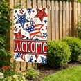 thumbnail image 5 of AZXY 4th of July Garden Flag 11.8x17.7 Inch Double Sided Patriotic Stars Welcome Outdoor Yard Decorations, 5 of 7