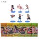 thumbnail image 1 of Figuras de una pieza de PVC, Luffy, Zoro, Nami, Big Mom, Charlotte, Issho, Hancock, Rebecca, Marco, zodiaco, modelo de Animal, juguetes de colección, 6 piezas por juego"Version 4 with box" Fivean Toy model, 1 of 2