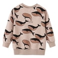 thumbnail image 3 of Godderr Baby Toddler Pullover Sweatshirt for Boys Whales Long Sleeve Casual Sweatshirt Winter Autumn Cartoon Knit Tops, 3 of 7
