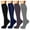 05-Mauve, variant on SwiftWear 4 Pairs Knee High Circulation Compression Socks for Women & Men, Support for Nurses,Running,Athletic,Cycling,Travel