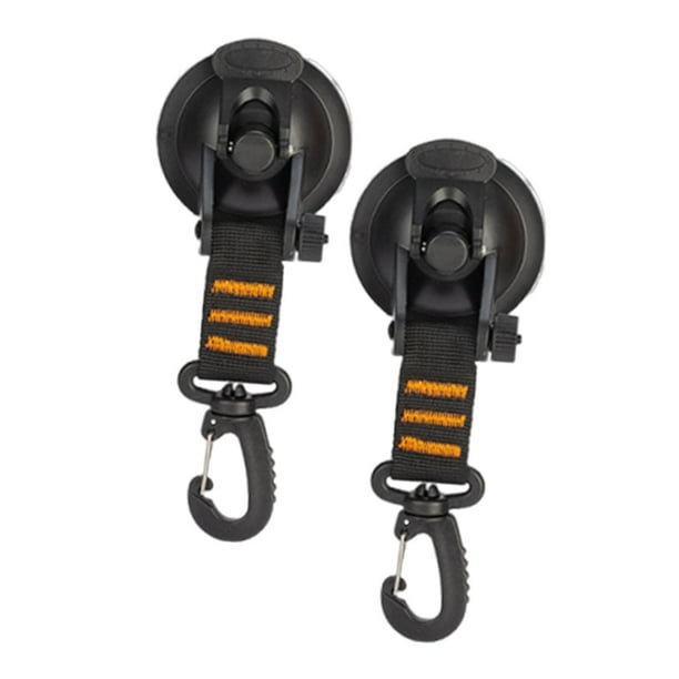2x Ganchos de ventosa de vacío Ganchos de fijación para carpa Gancho de pared giratorio de 360 degree con Naranja