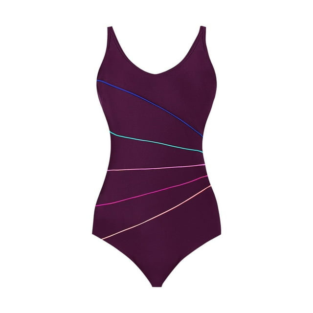 TJAZFJPA Combinaison Maillot de Bain Plus Femmes Été Maillot de Bain Imprimé Mode Maillot de Bain Bikini une Pièce Col Haut Bas de Maillot de Bain pour Femmes
