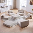 thumbnail image 5 of Timbernest 100" L Shaped Modular Sectional Sofa, Convertible Sofa Bed Boneless Cloud Couch for Living Room, Camel, 5 of 11