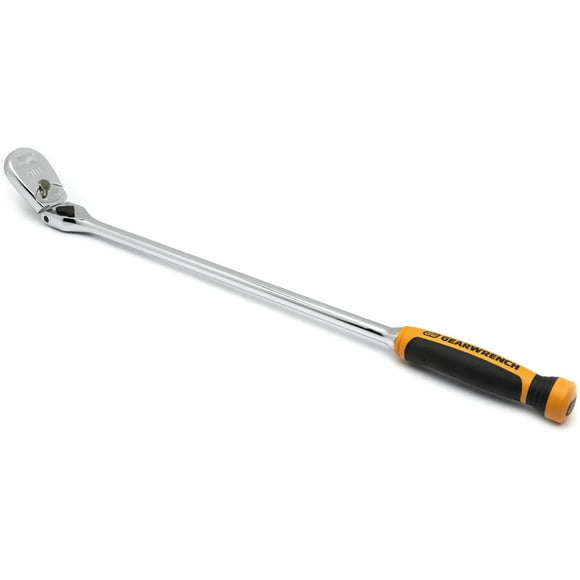 Gearwrench 81372T 1/2" Drive 90T Locking Flex Head Teardrop Ratchet, 24"
