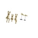 thumbnail image 5 of Conjunto de figuras de conejo y pájaro, estatuas de animales, esculturas modernas, adornos para escritorio, mesa, armario, estantería, decoración de d, 5 of 8