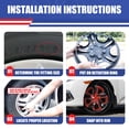 thumbnail image 7 of 4PCS/Set Hubcap Compatible with 2016-2025 Honda Civic Sedan,16" Wheel Rim Cover Compatible with Steel Wheels,Snap on Installation,Black Lacquer & Red Lacquer, 7 of 7
