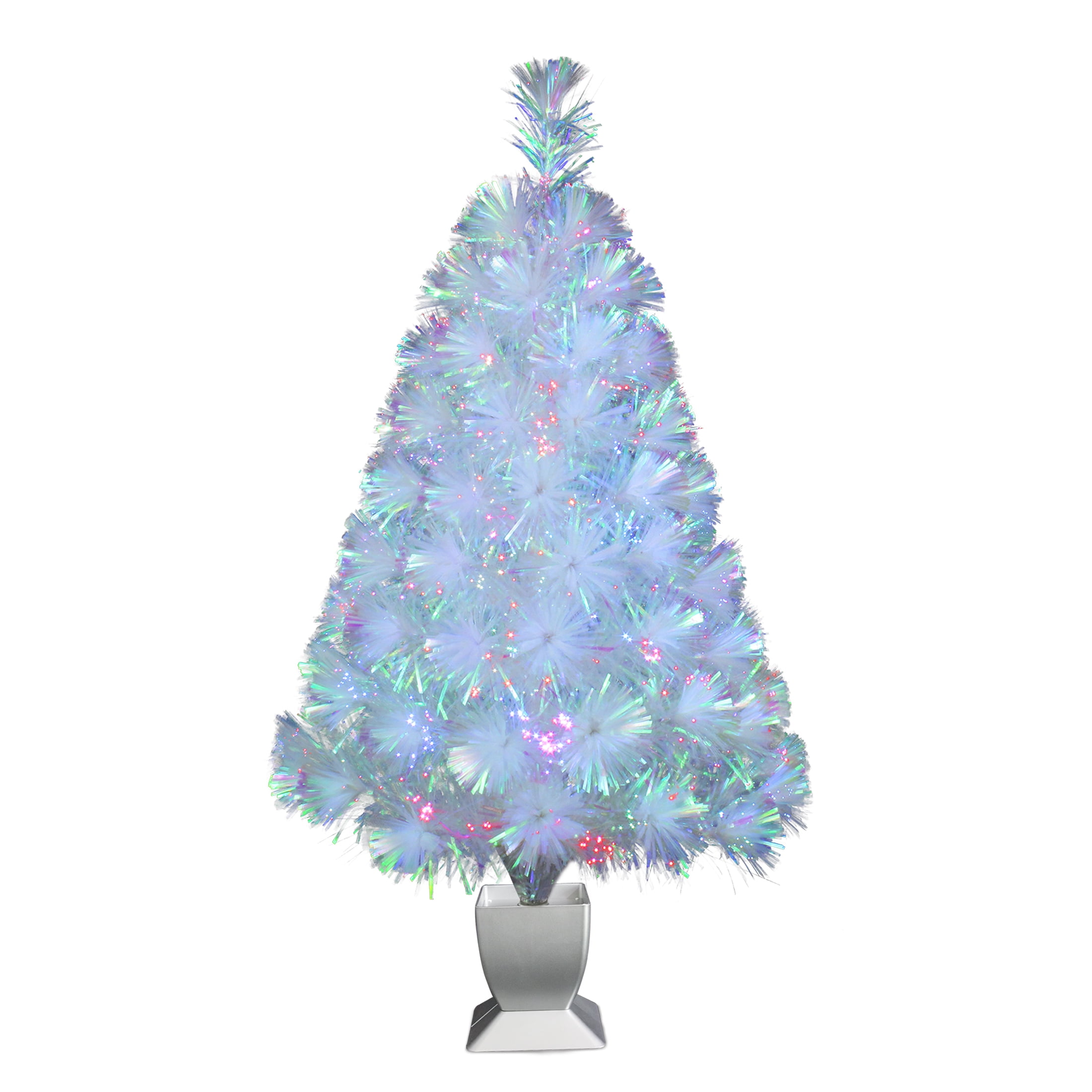 Holiday Time Pre-Lit LED Fiber Optic Christmas Tree, 32'' tall