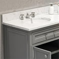 thumbnail image 3 of Water Creation Derby 72" Wood Double Bathroom Vanity in Cashmere Gray & Chrome, 3 of 6