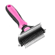 thumbnail image 1 of Cepillo Deslanador Mascotas 2 En 1 Belug, Rosa Negro, 1 of 4