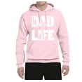 thumbnail image 2 of Wild Bobby, Dad Life Kids Father Husband Best Dad Gift, Father's Day, Unisex Graphic Hoodie Sweatshirt, Light Pink, X-Large, 2 of 3