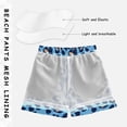 thumbnail image 5 of Blue Leopard Skin Pattern Swim Trunks Quick Dry Beach Pool Board Shorts Lightweight Stylish Print Sizes 2T to XL, 5 of 8