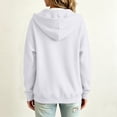 thumbnail image 4 of UDAUDU Zip Up Hoodies for Women Fall Winter Casual Sweatshirts Zipper Fashion Comfortable Oversized Lightweight Cute Jackets with Pockets White S, 4 of 8