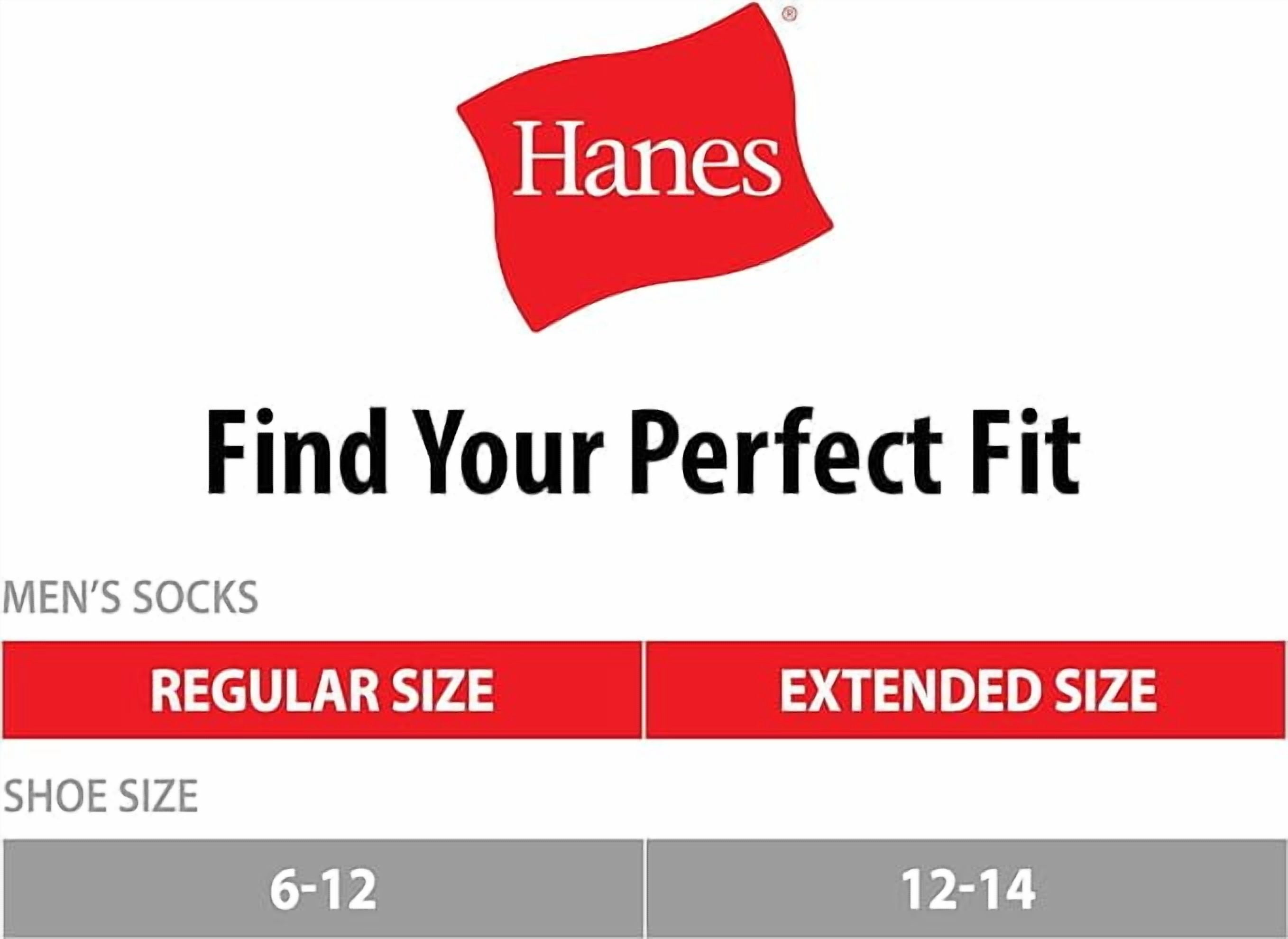 Hanes Men's Max Cushioned Ankle Socks 12 Packs