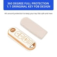 thumbnail image 5 of TPU Key Fob Cover for Mazda - Full Protection,Smart Keyless Car Key Holder White Gold, 5 of 8