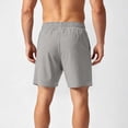 thumbnail image 3 of Men Workout Shorts with Pockets Men's Athletic Shorts Plus Size Elastic Waist Drawstring Running Shorts, Summer Lightweight Breathable Short Pants with Pockets Coffee 5XL, 3 of 6