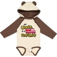 thumbnail image 3 of Inktastic My Uncle is a Firefighter with Fire Truck Boys or Girls Long Sleeve Baby Bodysuit, 3 of 5