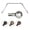 Satin Nickel, variant on Central Design ABay-90-4 0.8125 in. Remi Bay Window Curtain Rod with Side Rod Extends Upto 20 to 36 in. & Center Rod Extends Upto 38 to 72 in., Antique Brass