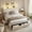 Beige, variant on GUNAITO Queen Size Bed Frame with 4 Storage Drawers, Upholstered LED Bed with USB Ports, Modern Bed with Headboard Noise Free Platform Bed with Metal Frame, Dark Gray