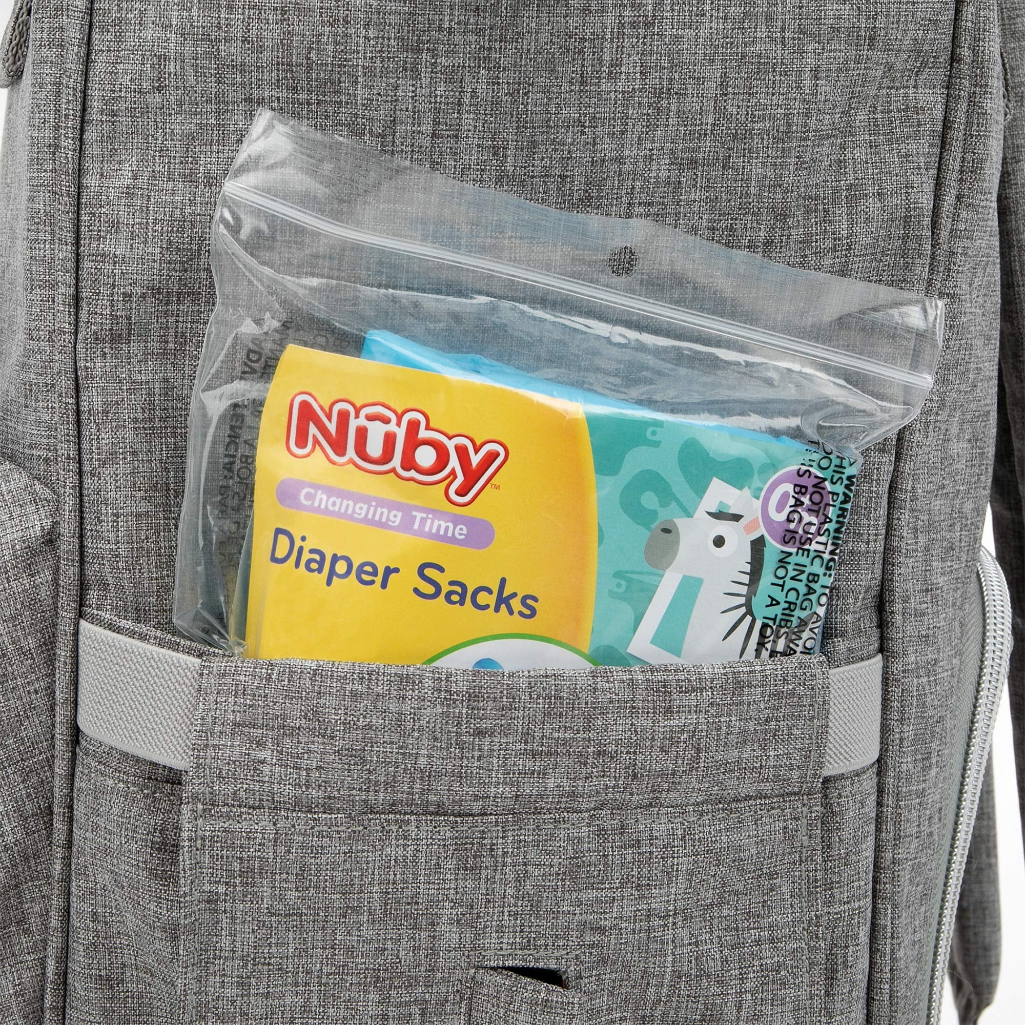 Nuby Diaper Disposable Bags, Fresh Baby Powder Scent, 6 Pack (50 Count Each Pack), 300 Count