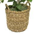 thumbnail image 6 of LCG Florals Artificial Tree, Ficus Tree, 4 ft, Woven Rattan Handled Basket, 6 of 7