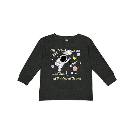 

Inktastic My Nana Loves Me Gift Toddler Boy or Toddler Girl Long Sleeve T-Shirt