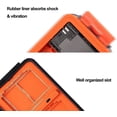 thumbnail image 5 of Camera Battery Memory Card Case, Memory Card Hard Protector Case Professional Water-Resistant Anti-Shock Camera Battery Storage Box for 2 Camera Batteries 4 SD Cards 2 XQD Cards or 2 CF Cards O, 5 of 5