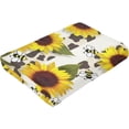 thumbnail image 5 of Yibo Corgi Dragonfly Sunflower Blanket Flannel Soft and Comfortable Anti-static Bed Sofa Blanket, 5 of 7