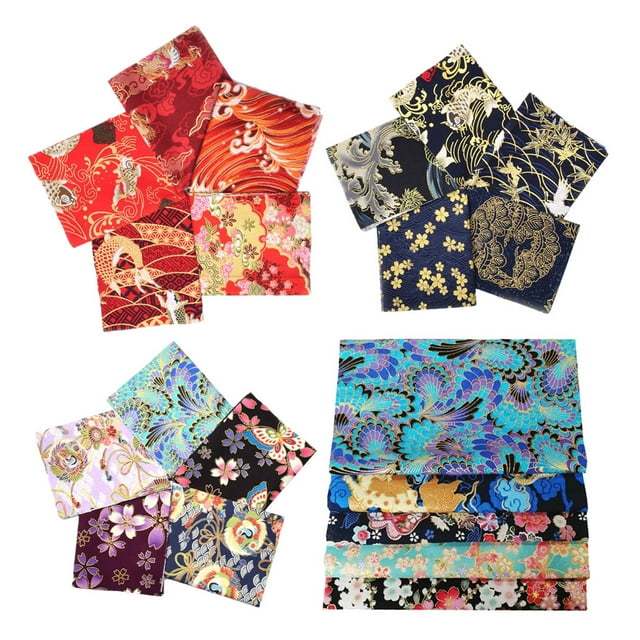 20 piezas de tela japonesa de para manualidades de acolchado de patchwork, bolsos, ropa , almohadas, mantel, cheongsam, chino Han