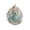 D, variant on Beach Angel Acrylic Christmas Ornament Scallop Shell Pendant Teal Gown Seashell for Coastal Tree Sympathy Keepsake Teal 8*8cm/3.15*3.15IN