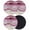 Multicolor, variant on Pink Coastal Coasters Set of 4, Summer Beach Nautical Abstract Art Absorbent Coasters for Drinks, Coaster for Bar Office Dining Coffee Table Accessories Decor, Non Slip Round Desk Coaster