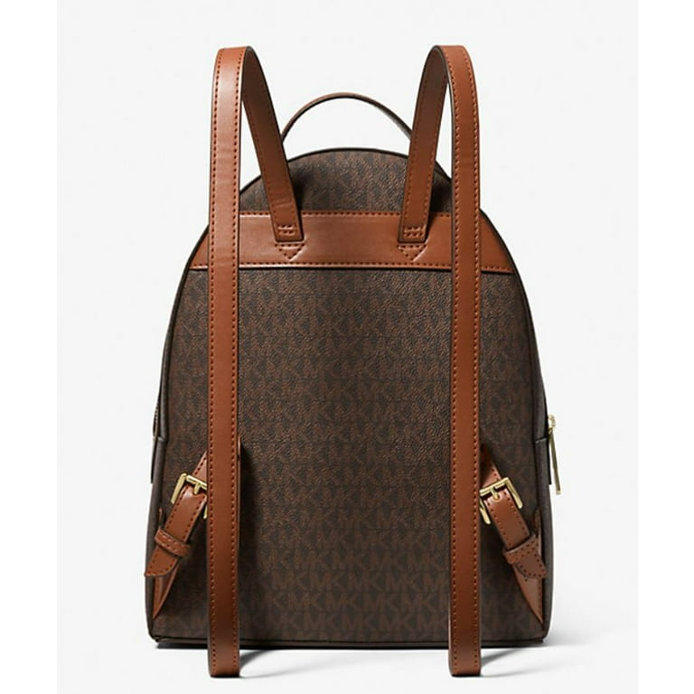 MICHAEL KORS　リュック　レザー　ブラウン　3424 New Michael Kors Jaycee Large Signature Logo Backpack Brown