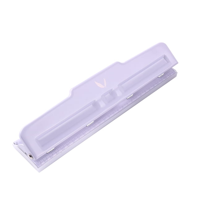 Desktop Metal Punzón ajustable de 4 orificios Capacidad de 10 hojas Perforadora de agujeros de KW-trio Pegador