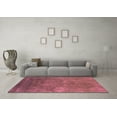 thumbnail image 3 of Ahgly Company Indoor Round Oriental Pink Industrial Area Rugs, 4' Round, 3 of 4